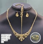 18k Gold Teardrop Inspired Jewelry Set