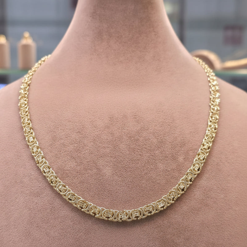 18k Gold Versace Chain 2 - 18k Gold Chain - Embellish Gold Jewelry & Diamond