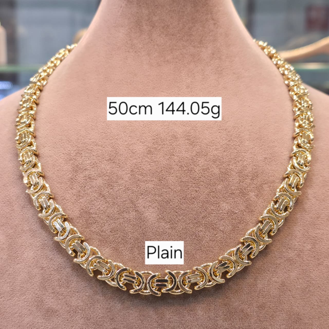 18k Gold Solid Versace Chain