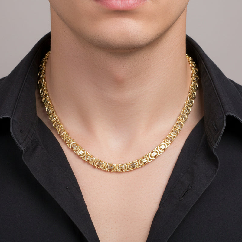 18k Gold Versace Chain 3 - 18k Gold Chain - Embellish Gold Jewelry & Diamond