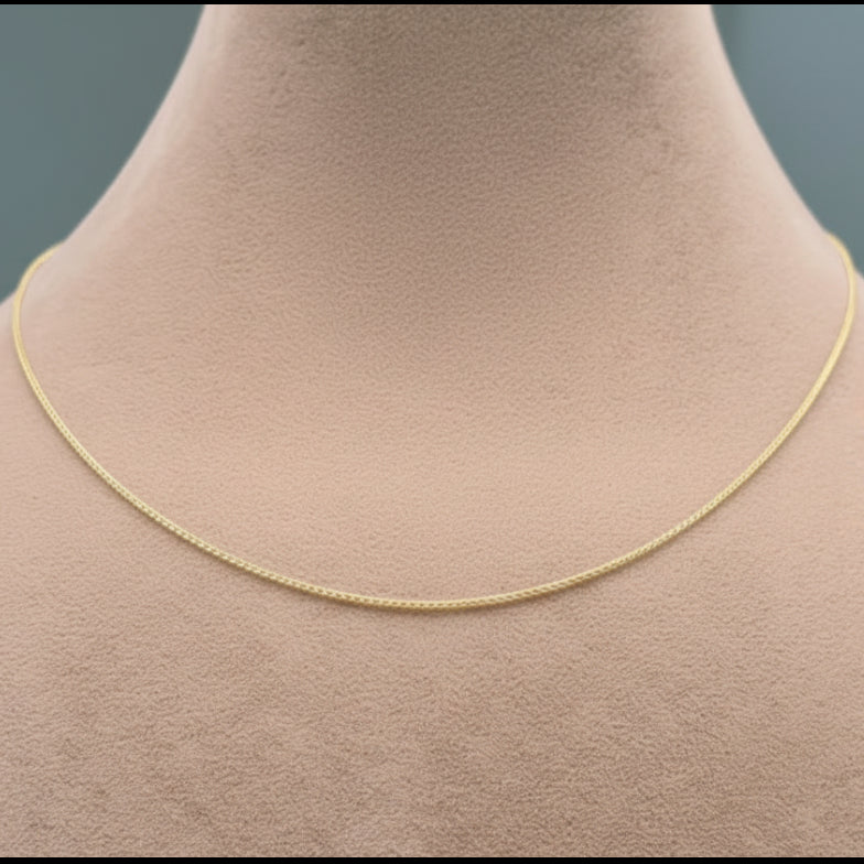 18k Gold Glamorous Chain - 18k Gold Chain - Embellish Gold Jewelry & Diamond