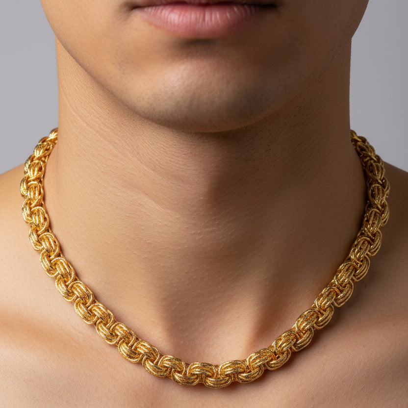 18k Gold Link Inspired Chain 2 - 18k Gold Chain - Embellish Gold Jewelry & Diamond