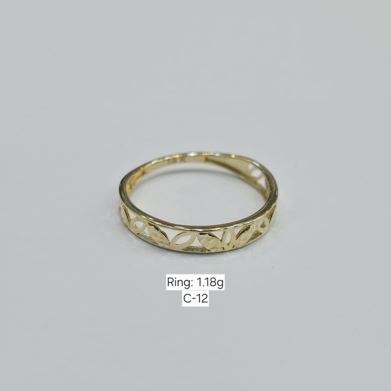 18k Gold Branded Inspired Ring