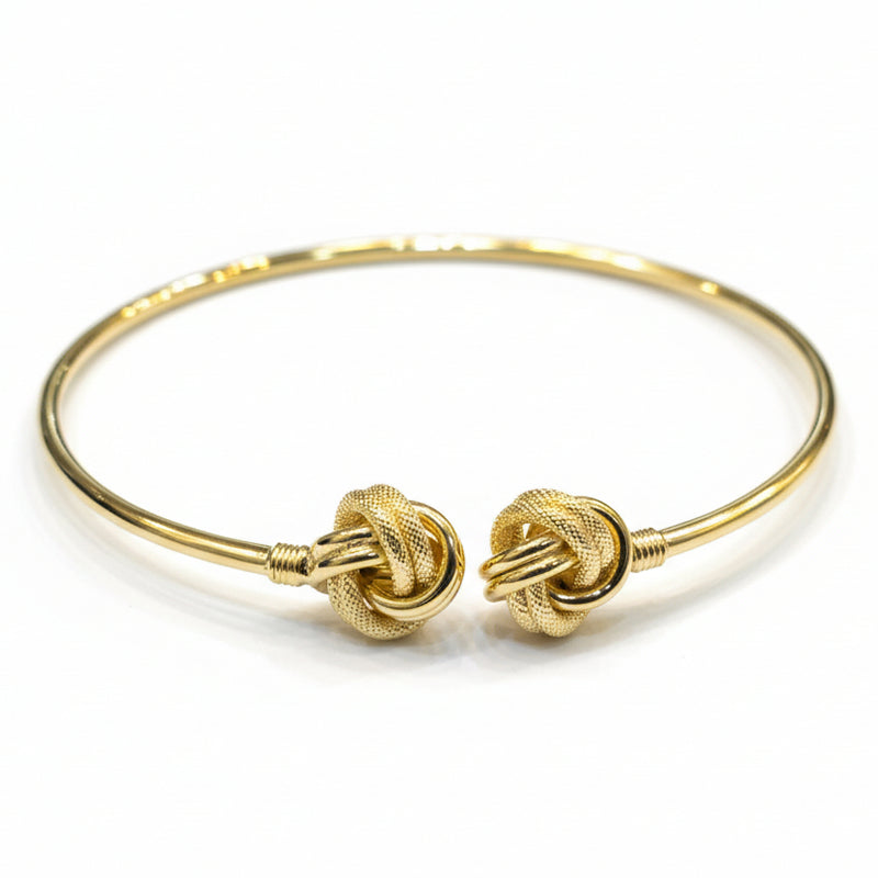 18k Gold Cinnamon Bangle - 18k Gold Bangle - Embellish Gold Jewelry & Diamond
