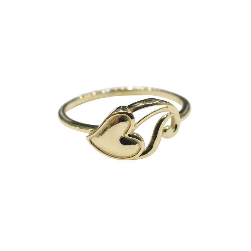 18k Gold Sexy Heart Ring - 18k Gold Ring - Embellish Gold Jewelry & Diamond