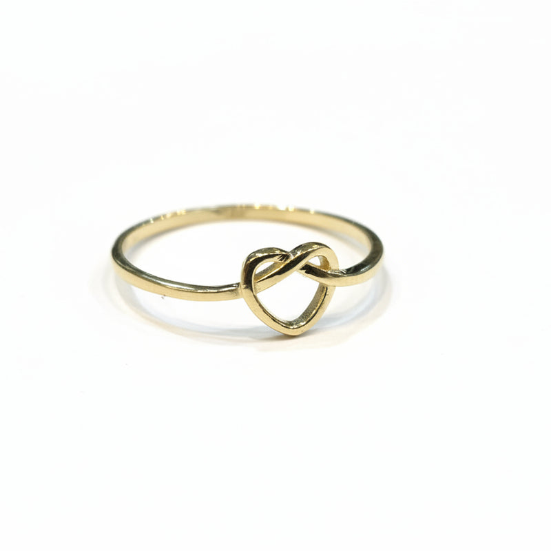18k Gold Infinity Heart Ring - 18k Gold Ring - Embellish Gold Jewelry & Diamond