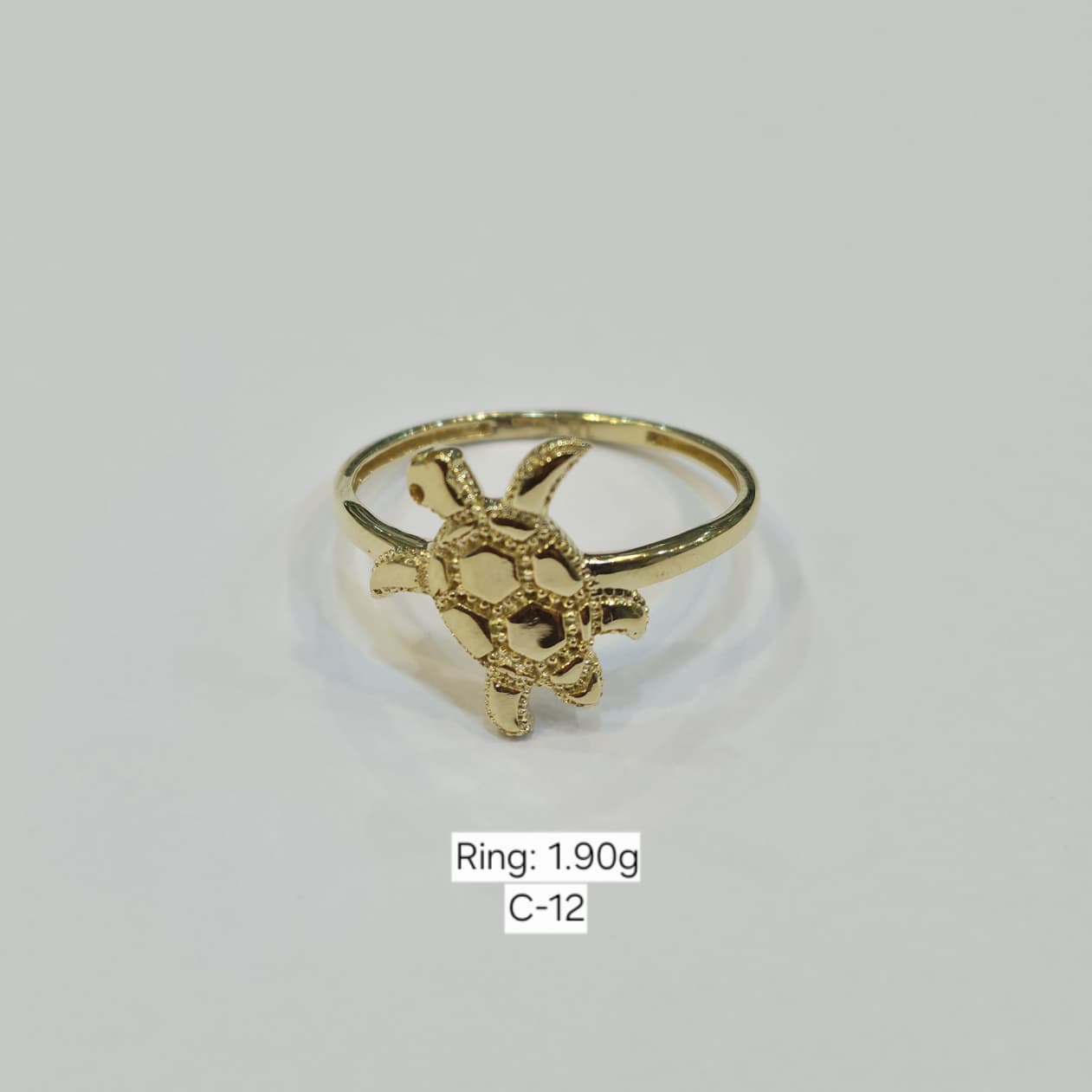 18k Gold Turtle Inspired Ring