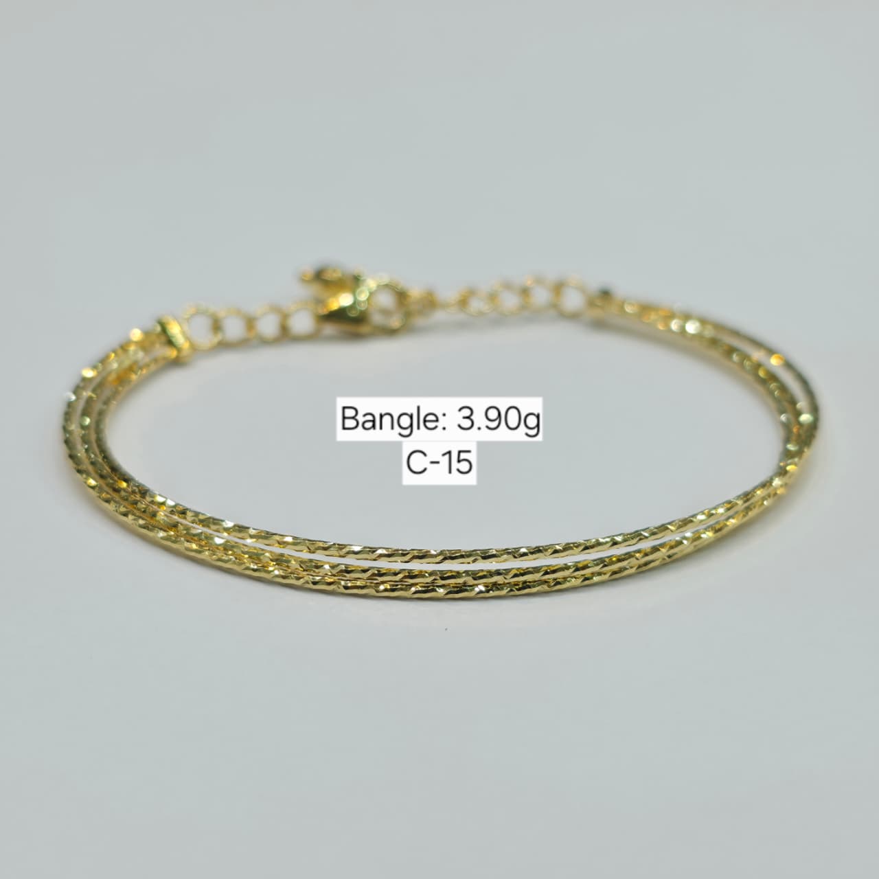18k Gold String Inspired Bangle