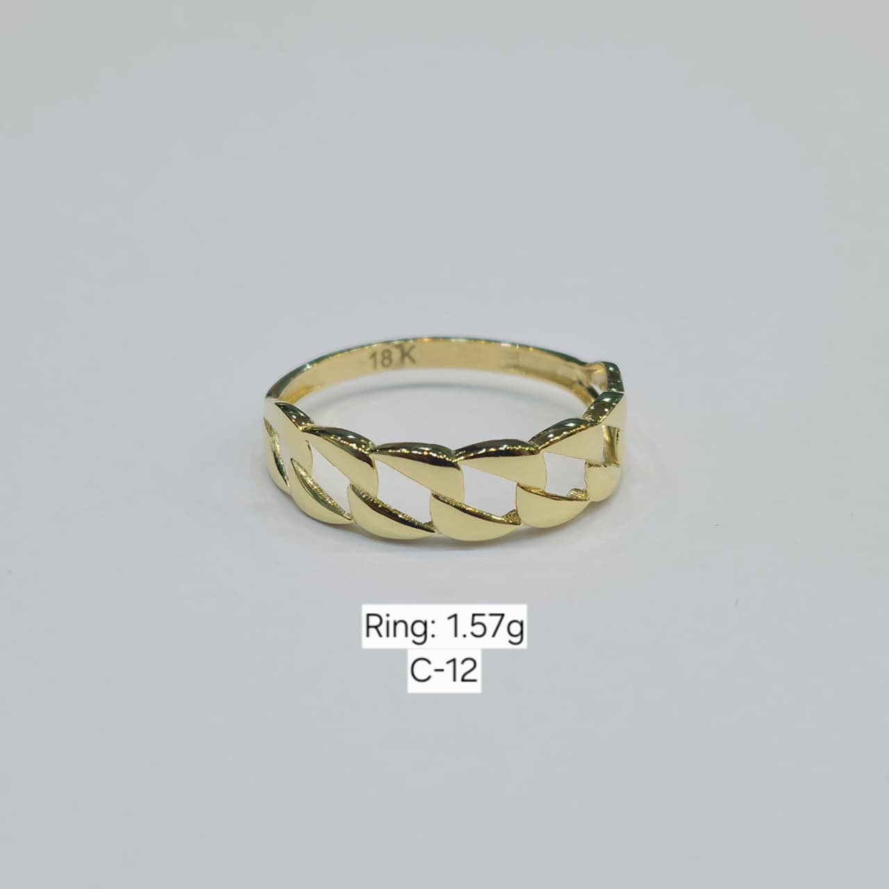 18k Gold Twirl Inspired Ring