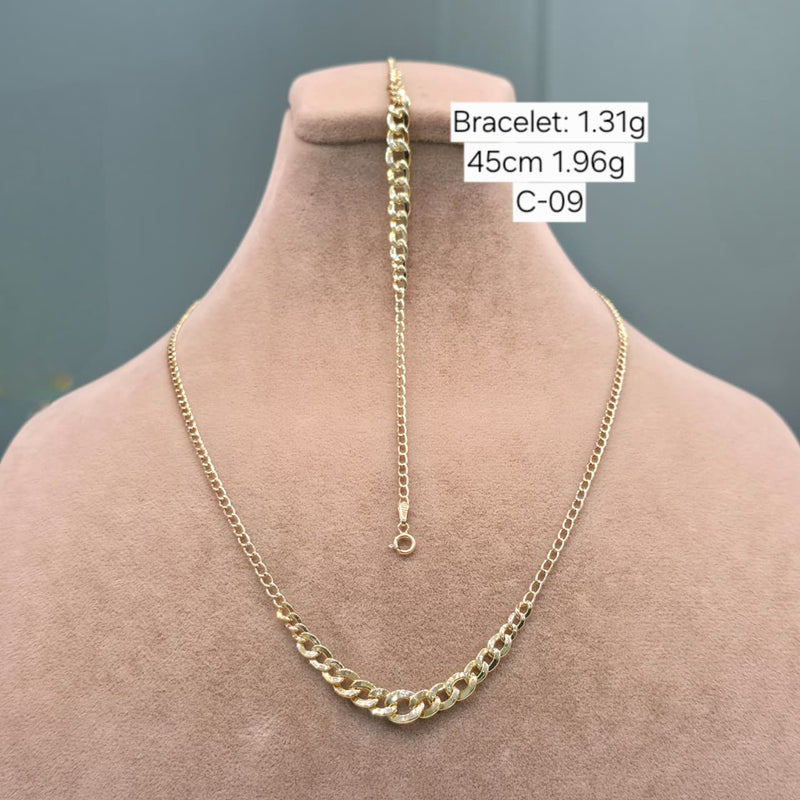 18k Gold Cuban Inspired Chain - 18k Gold Chain - Embellish Gold Jewelry & Diamond