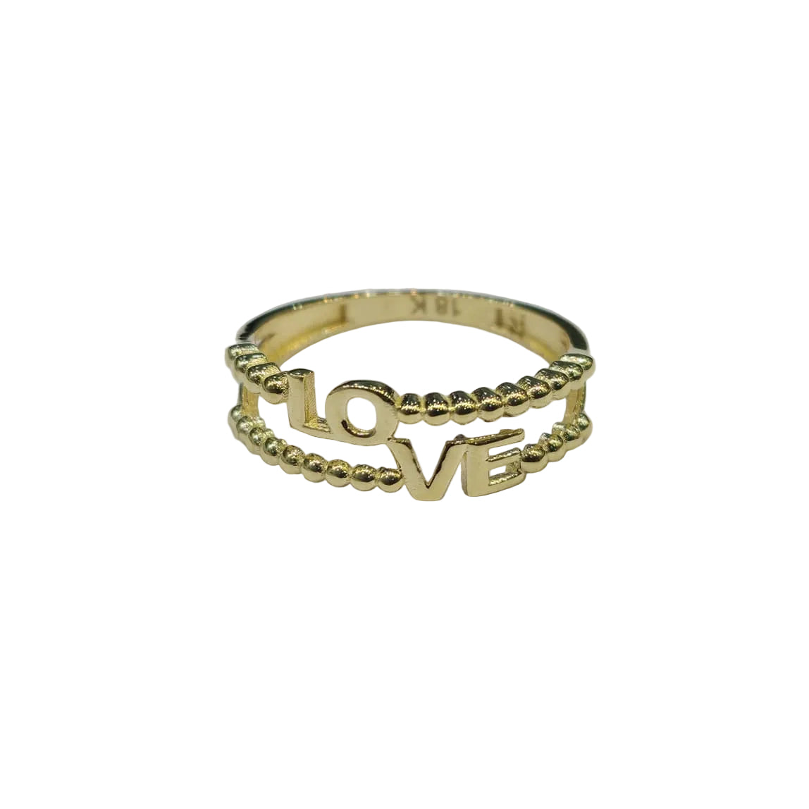 18k Gold Love Ball Ring