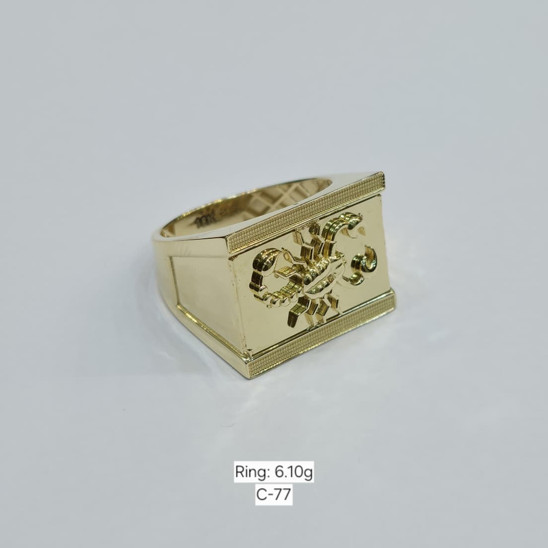 18k Gold Scorpion Inspired Ring