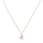 18k Gold Jade Butterfly Necklace - 18k Gold Necklace - Embellish Gold Jewelry & Diamond