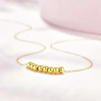 18k Gold 8 Ball Necklace