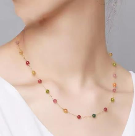 18k Gold Assorted Ball Necklace - 18k Gold Necklace - Embellish Gold Jewelry & Diamond