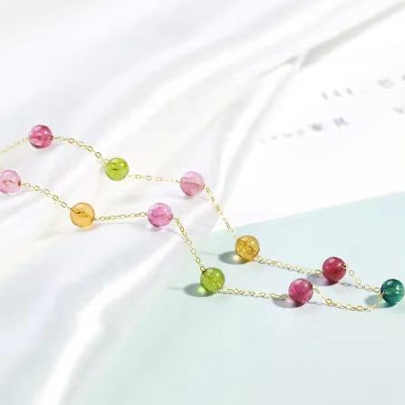 18k Gold Assorted Ball Necklace - 18k Gold Necklace - Embellish Gold Jewelry & Diamond