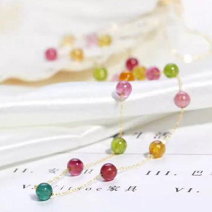 18k Gold Assorted Ball Necklace - 18k Gold Necklace - Embellish Gold Jewelry & Diamond