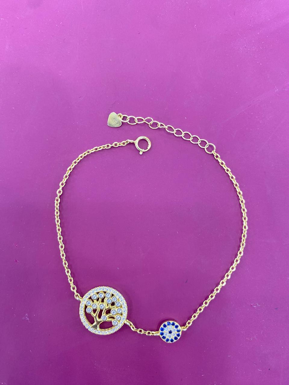 925 Silver Dia Tree of Life Bracelet