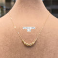 18k Gold Alternate Ball Necklace