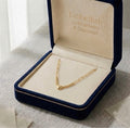 18k Gold Heart with Balls & Paperclip Necklace