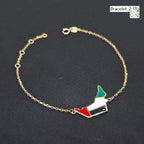 18k Gold UAE Flag Inspired Bracelet