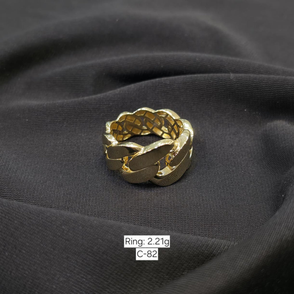 18k Gold Full Chain Inspired Ring