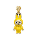 18k Gold Labubu Pendant