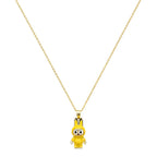 18k Gold Yellow Labubu Necklace