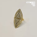 18k Gold Diamond Shape Inspired Ring