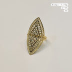 18k Gold Diamond Shape Inspired Ring