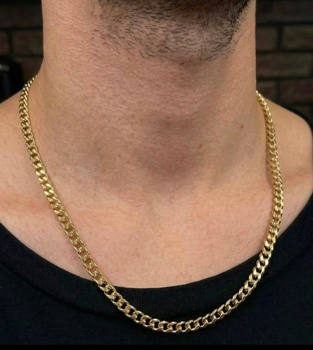 18k Gold Cuban Chain 4