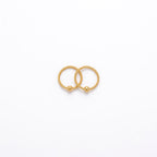 22k Gold Balls in Ball Loop Earrings