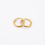22k Gold Shiny Plain Loop Earrings
