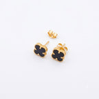 18k Gold Mini Clover Earrings