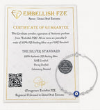 925 Silver Evil Eye Stone Bracelet