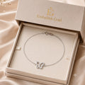 925 Silver Butterfly Stone Bracelet