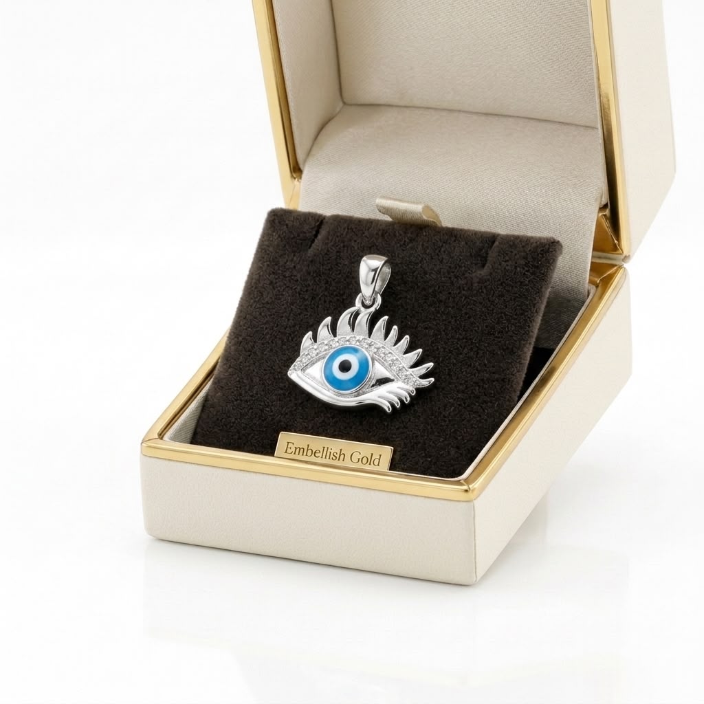 925 Silver Evil Eye Brow Pendant