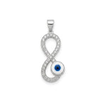 925 Silver Infinity Evil Eye Pendant