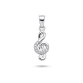 925 Silver G Clef Pendant - 925 Silver Pendant - Embellish Gold Jewelry & Diamond