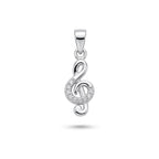 925 Silver G Clef Pendant
