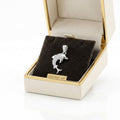 925 Silver Dolphin Stone Pendant