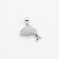925 Silver Fish Inspired Pendant - 925 Silver Pendant - Embellish Gold Jewelry & Diamond