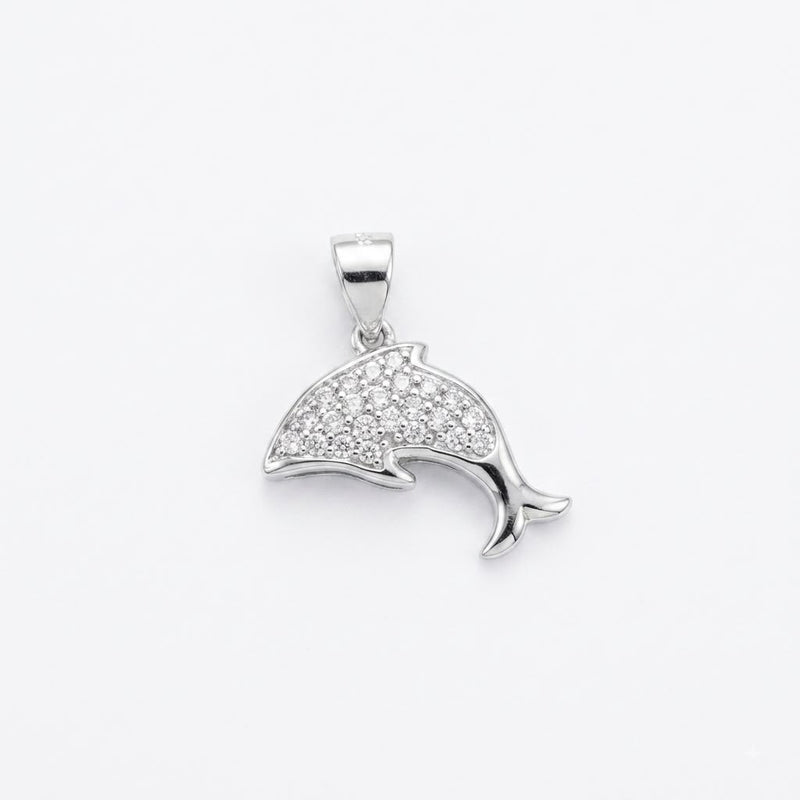 925 Silver Fish Inspired Pendant - 925 Silver Pendant - Embellish Gold Jewelry & Diamond