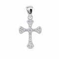 925 Silver Cross Stone Pendant - 925 Silver Pendant - Embellish Gold Jewelry & Diamond