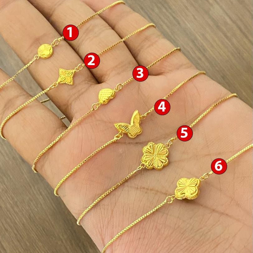 قلادة من الذهب عيار 18 قيراط مع سلاسل مطلية بالذهب - إطلاق جديد - Embellish Gold Jewelry & Diamond