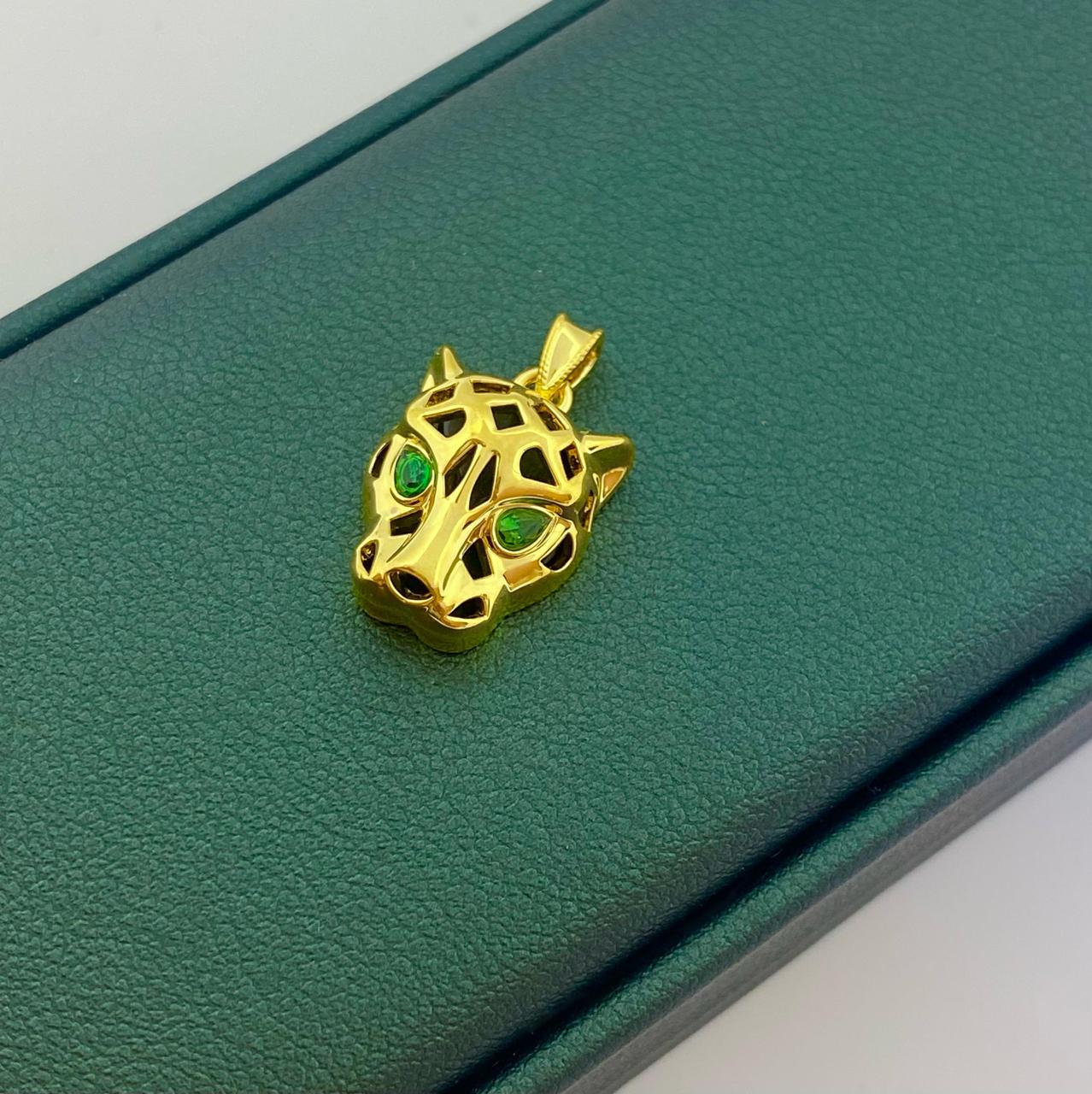18k Gold Panther Pendant
