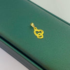 18k Two Heart Lovely Pendant