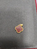 18k Gold Jade Clove Pendant