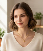 18k Gold Kitty Necklace