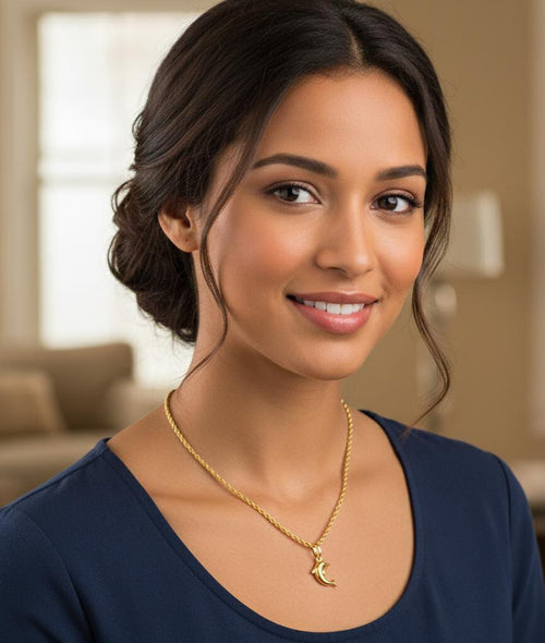 18k Gold Dolphin Necklace